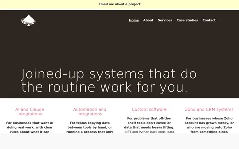 Masthead home page