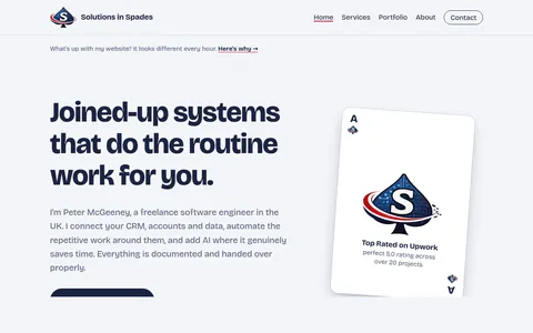 Original home page